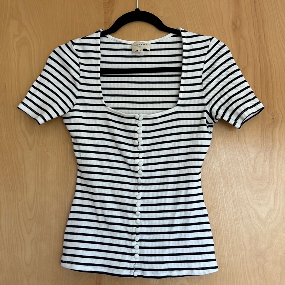 Sezane Grant Tee Shirt